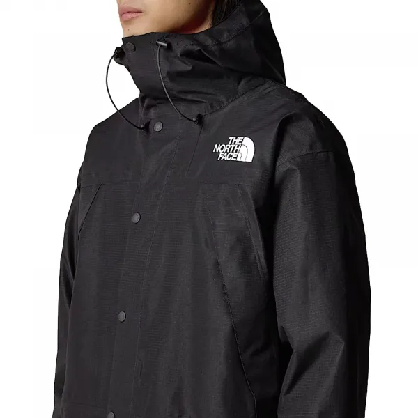 Bunda The North Face Dryvent Mono Mountain čierna farba, prechodná, oversize, NF0A88XFJK31