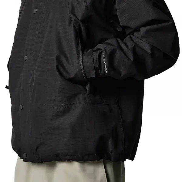 Bunda The North Face Dryvent Mono Mountain čierna farba, prechodná, oversize, NF0A88XFJK31