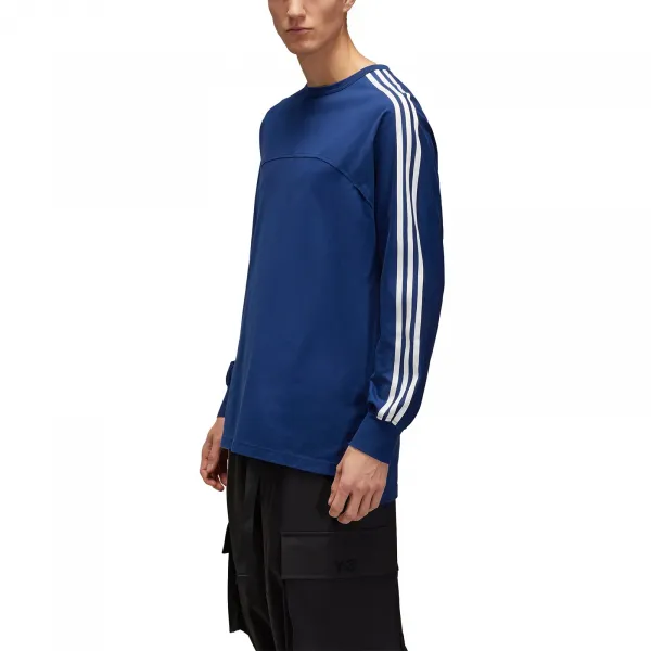 adidas Y-3 3-Stripes LS Tee "Deep Blue" (JM7848)