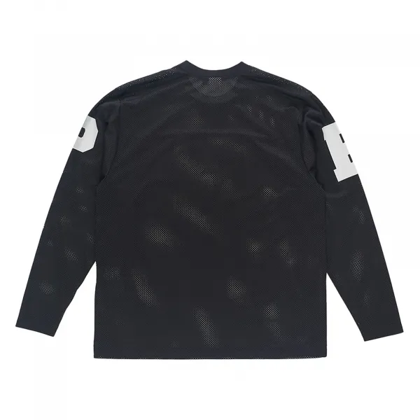 Pop Trading Company Mesh Football Longsleeve "Black" (POPSS25-02-003)