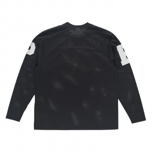 Pop Trading Company Mesh Football Longsleeve "Black" (POPSS25-02-003)