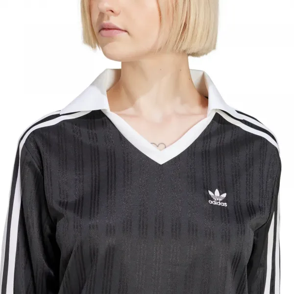 adidas V-Neck Longsleeve Tee W "Black" (JD2603)