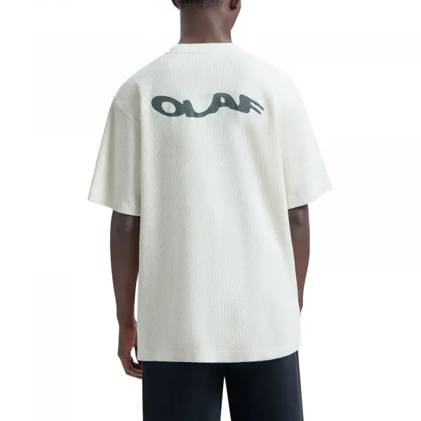 Olaf Wavy Drift Waffle Tee "Off-White" (M200115-OFF-WHITE)