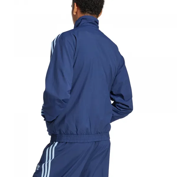 Bunda adidas Originals Firebird Tracktop pánska, tmavomodrá farba, prechodná, JP1253
