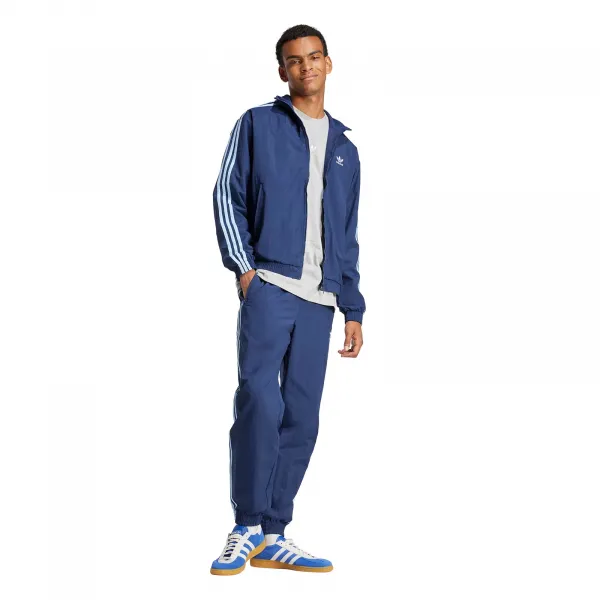 Bunda adidas Originals Firebird Tracktop pánska, tmavomodrá farba, prechodná, JP1253