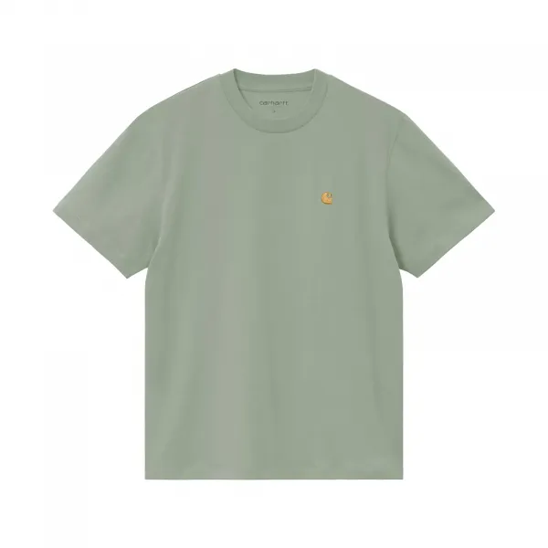 Carhartt WIP Short Sleeve Chase T-Shirt W "Frosted Green Gold" (I033045-2O2XX)