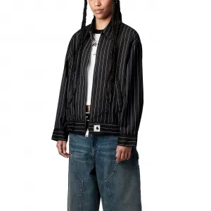 Carhartt WIP Seaton Stripe Jacket W "Black" (I034449-2MBXX)