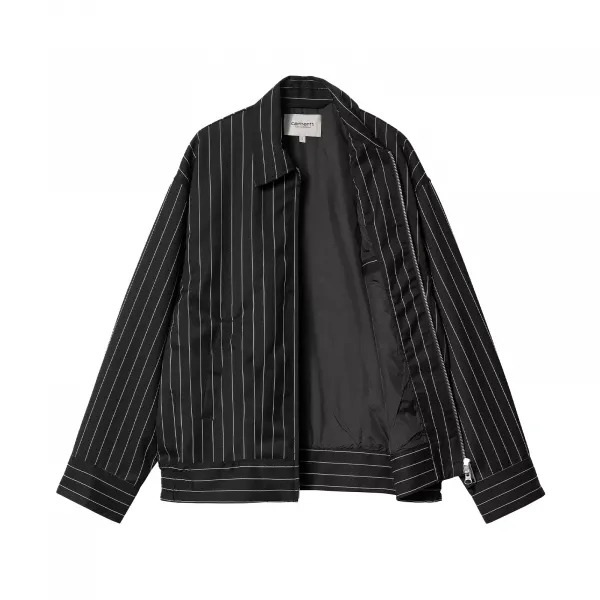 Carhartt WIP Seaton Stripe Jacket W "Black" (I034449-2MBXX)