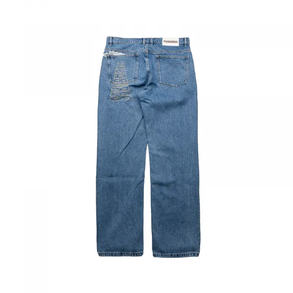 Pleasures Believe 5 Pocket Pants "Denim Indigo" (P25SP048-INDIGO)