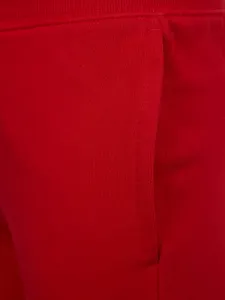 Červené chlapčenské šortky teplákové logo GAP