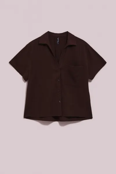 Marisse Women's Shirt L-Ko-4054 D.Oak