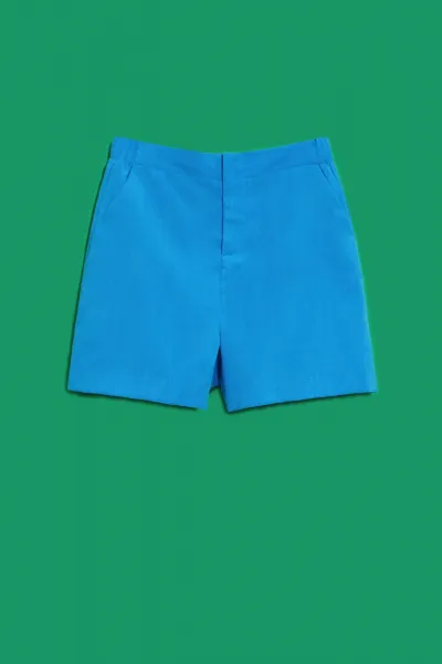 WOMEN'S SHORTS L-SH-4021 FRESH BLUE