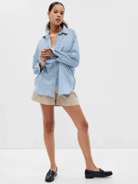 GAP  Dámska Chambray oversize košeľa Big Shirt 797179-00 Veľkosť: M