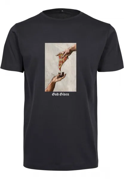 God Given Pizza Tee Navy