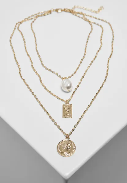 Pearl Basic Necklace - Gold Colors