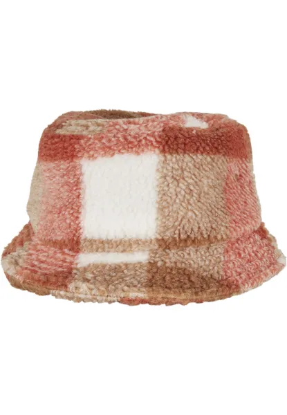 Sherpa Check Bucket Hat whitesand/caramel