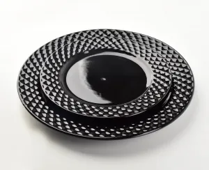 Affekdesign Súprava dezertných tanierov DIAMENT BLACK čierna
