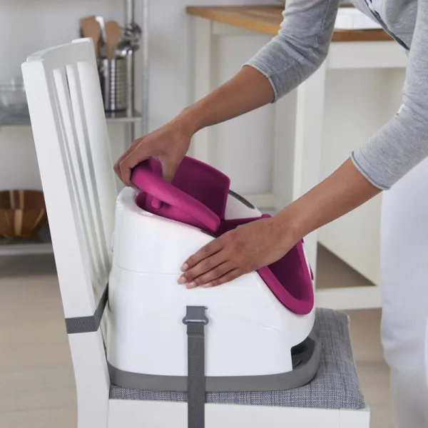 INGENUITY Podsedák na stoličku 2v1 Baby Base™ Peony 6m+ do 22kg
