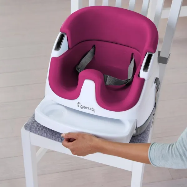 INGENUITY Podsedák na stoličku 2v1 Baby Base™ Peony 6m+ do 22kg