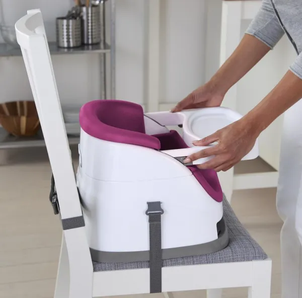 INGENUITY Podsedák na stoličku 2v1 Baby Base™ Peony 6m+ do 22kg