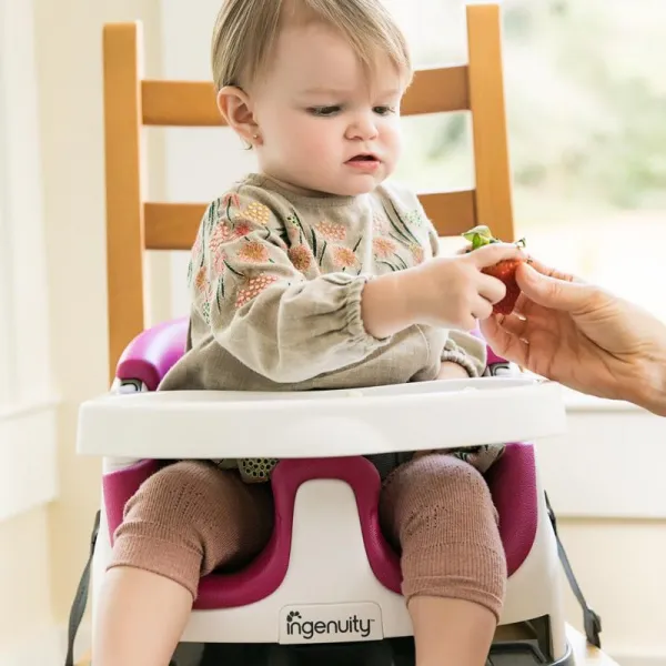 INGENUITY Podsedák na stoličku 2v1 Baby Base™ Peony 6m+ do 22kg