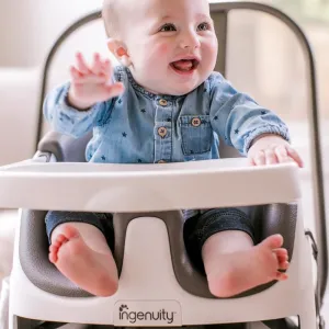 INGENUITY Podsedák na stoličku 2v1 Baby Base™ Peony 6m+ do 22kg