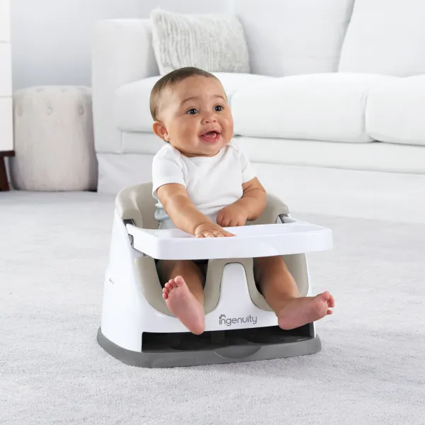 INGENUITY Podsedák na stoličku 2v1 Baby Base™ Peony 6m+ do 22kg