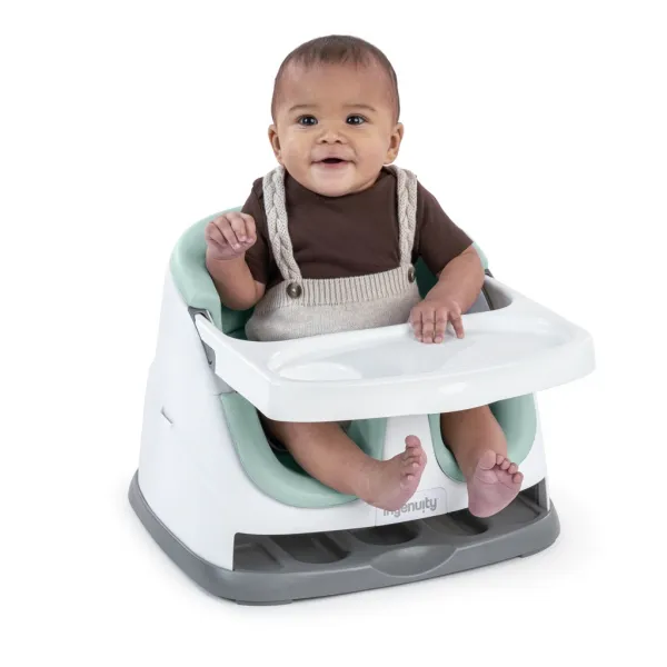 INGENUITY Podsedák na stoličku 2v1 Baby Base™ Peony 6m+ do 22kg