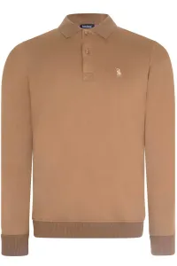 DOUBLE SET V4007 DEWBERRY MEN'S SWEATSHIRT-NAVY-CAMEL