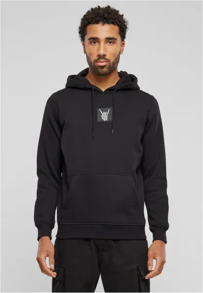 Men's Skelett Patch Hoody - black