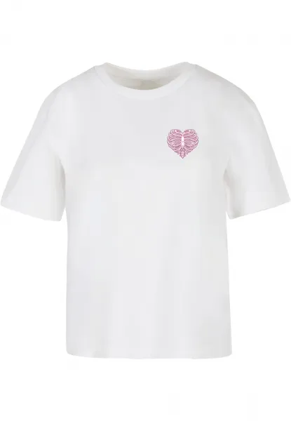 Women's T-shirt Heart Cage - white