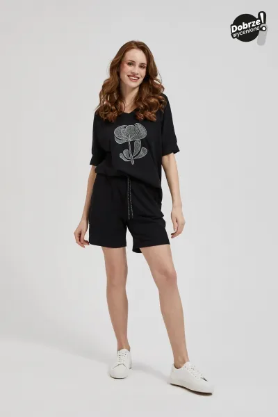 Marisse Women's Shorts L-Sh-4301 Black