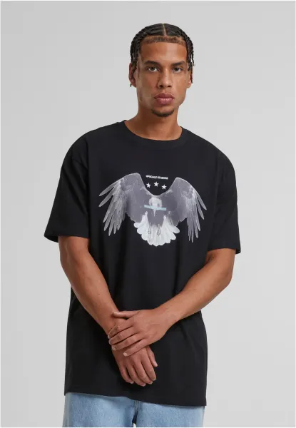 Men's T-shirt Sick Eagle Heavy Oversize black