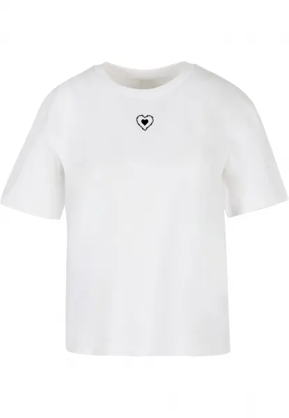 Women's T-shirt Good Vibes Only Heart white