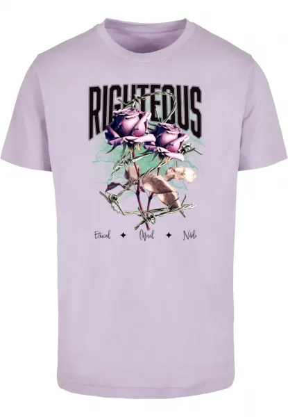 Men's T-shirt Righteous Roses lilac