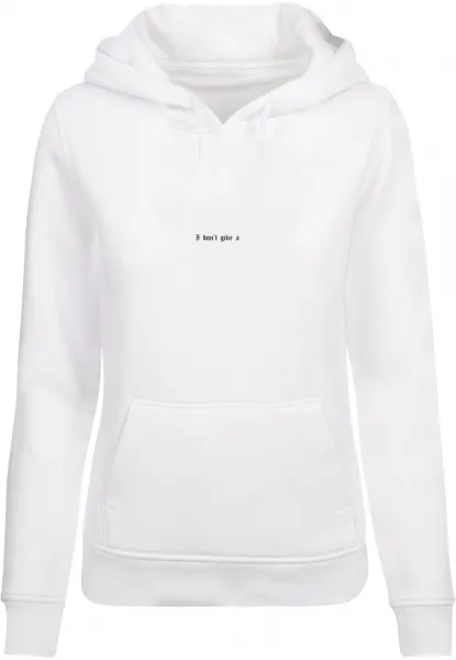Women's sweatshirt I Don't Give A Hoody white