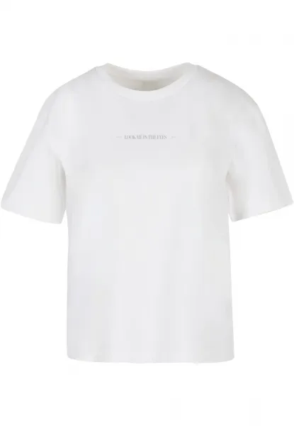 Women's T-shirt Look Me In The Eyes white