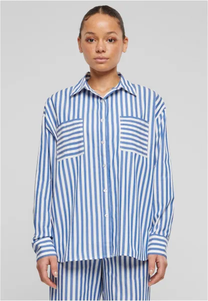 Women's shirt Striped Relaxed white/blue