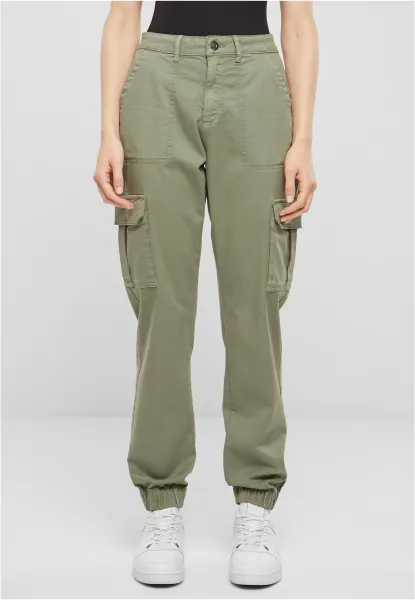 Women's Cotton Twill Utility trousers light green