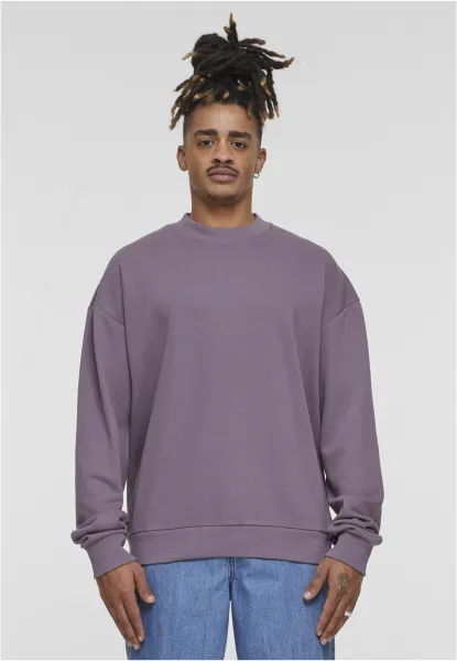 Men's Terry Crew Hoodie Purple
