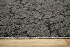 Koberec Marble 75 mramor, sivý / čierny