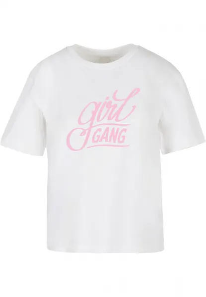 Women's T-shirt Girl Gang Wording white