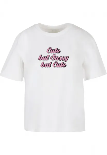 Women's T-shirt Cute But Sassy white