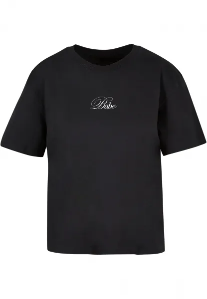 Women's T-shirt Babe Wording black