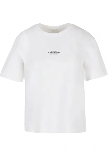 Women's T-shirt Too Frozen white