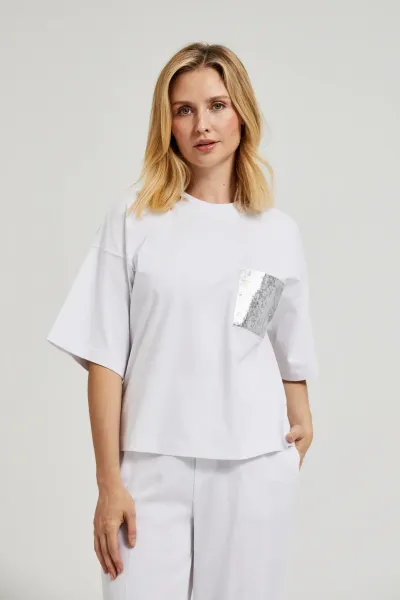 Marisse Women's Blouse L-Ts-4431 White