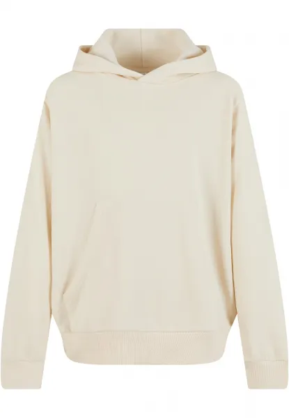 Terry cream boys' hoodie