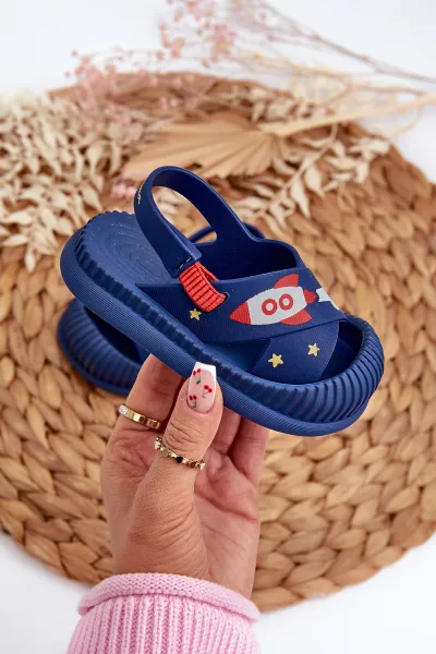 Ipanema Ľahké detské sandále s motívom Rico Navy Blue Dog