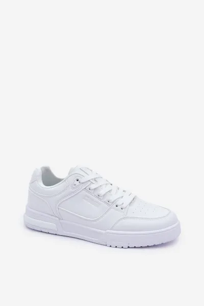 BIG STAR SHOES Pánske Tenisky Z Eko Kože Big Star OO174003 Biele