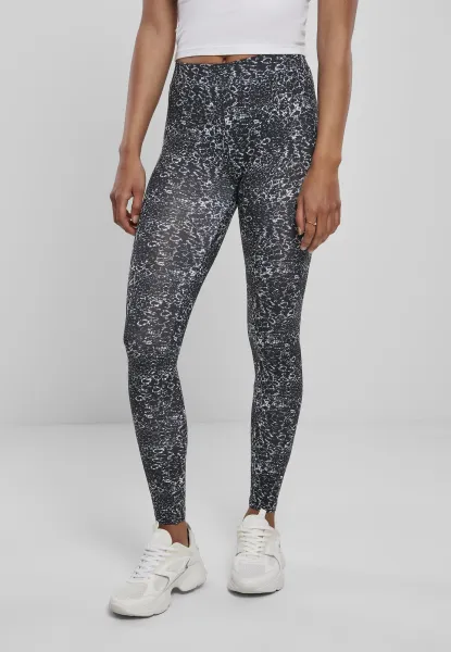 Women's Leggings AOP Black/White